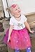 Fedio Girls Princess Tutu Skirts Set 5 Pack Kids Ballet Tutu Costume Dress with 5Pcs Flower Hair Ties(Ages 3-8)