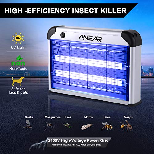 Bug Zapper, ANEAR 2 in 1 Electric Bug Zapper, Portable Mosquito Killer
