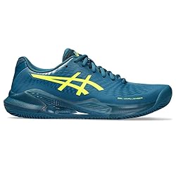 ASICS Men's Sneaker, Restful Teal Safety Yellow, 14