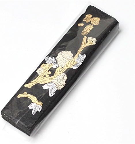 Calligraphy Brush Ink Block Handmade Oil Smoke Ink Stick for Chinese Japanese Calligraphy Painting Professional A Great Classical Chinese Tradition(Ink Stick 02)