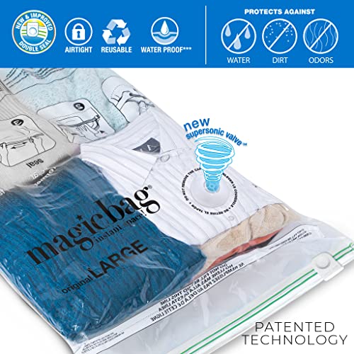 Smart Design MagicBag Flat Heavy Duty Vacuum Storage Bags Large Size