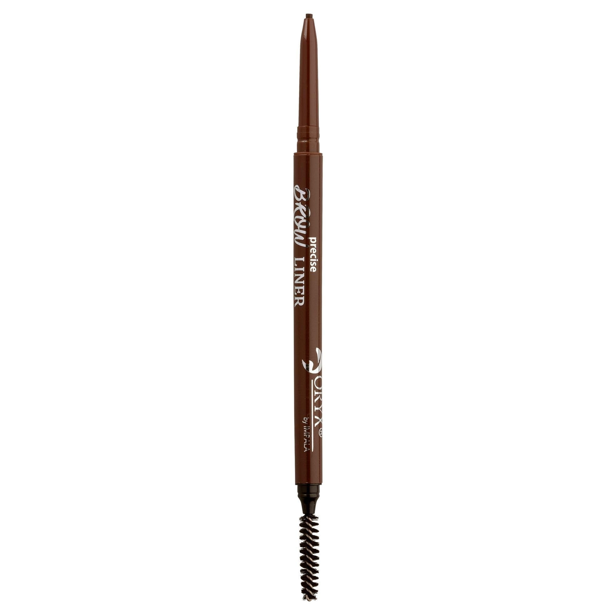 ORYX - Retractable Eyebrow Pencil with Eyebrow Brush by Impala I Automatic Eyebrow Filler I Ultra-pigmented I Waterproof I Transfer Resistant I Color 604 Deep Brown