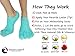5-Toe Moisturizing Cracked Heel Socks - Treat Your Dry Feet Fast. Best Pain Relief from Cracking Foot Skin with These Gel Infused Moisturizer Sleeves for Women and Men (2 Pairs)