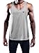 NELEUS Men's 3 Pack Dry Fit Muscle Tank Workout Gym Shirt,5031,Black,Navy,Grey,L,EU XL