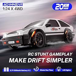 ACAMMZAR RC Drift Car, 1:24 Remote Control Car for