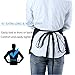 Waist Apron with 3 Pockets 4 Pack - Black Server Aprons Waitress Waiter Half Short Aprons Kitchen Restaurant for Women Men, 24X12” for Holding Server Book Guest Check Card Holder by BOHARERS