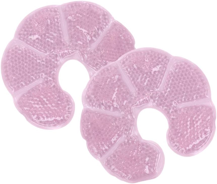 NEWGO® Breast Cooling Pads, 3-in-1 Breastfeeding Gel Pads for Nursing Pain Relief Sore Nipples Mastitis Relief