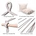 Finether Padded Hammock Hanging Chair Swing with Pillow Set for Indoor Outdoor Use, 265 lbs Weight Capacity, Beige