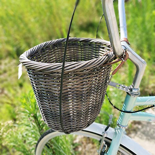 image for ZUKKA Handlebar Bike Basket,Front Handlebar Adult Storage Basket, Wate