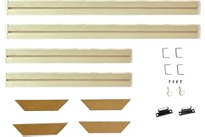 Queenbox 35.4x17.7in Adhesive Wood Stretcher Bar,DIY Wooded Canvas Frame Kit for Artist Hang Gallery Oil Painting Picture Wal
