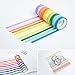 Agutape 44 Rolls Rainbow Candy Color Skinny Slim Washi Tape Set,Planner DIY Scrapbooking Tape