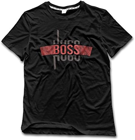 UanshanH Men's Tech Short Sleeve T-Shirt Hugo BOSS Pattern Tees