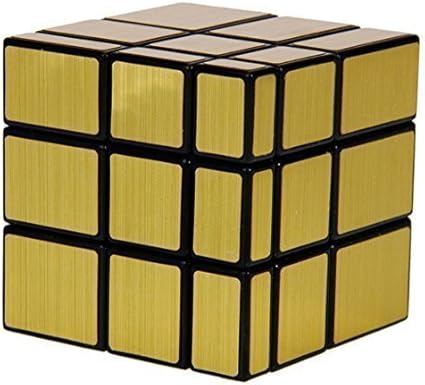 COMPANION OVERSEE Mirror Cube 3x3 Rubik Cube High Speed Brainstorming Puzzle Game Toy (Gold)