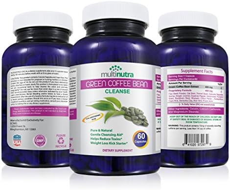 Green Coffee Bean Extract: All Natural Weight Loss Support with Gentle Cleansing /Detox