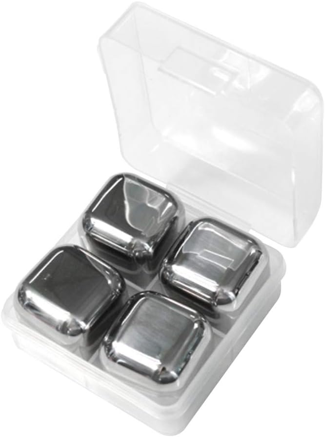MG554zy0 4/6/8Pcs Stainless Steel Whisky Ice Cube Magic Wine Beer Cooler Bar KTV Supplies 4/6/8Pcs Stainless Steel Whisky Ice Cube Magic Wine 4 Pcs