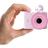 kiimento Ultra-Compact Kids Digital Camera &amp; Video Camcorder for Ages 3&ndash;5 with Selfie Lens, 16GB Memory Card, Adjustable Soft Strap Lanyard, Scavenger Hunt Momento Book &ndash; Model A (Hello Kitty)