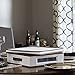 Household Essentials Charger Plate Storage Box, Holds 12 Charger Plates with Felt Protectors, Windowed Clear Front Panel, Sturdy Siding with Handles, Fully Removable Lid, Perfect for Parties and Holidays