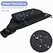 TIFRY Black Fanny Pack Men Women Waist Pack Bag Quick Release Buckle Water Resistant