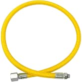 XS Scuba Miflex Low Pressure Braided Hoses - Mellow Yellow, 40"
