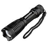 MAIKAIRUI S3 Handheld Zoomable Super Bright Cree XM-L T6 800 Lumens Portable LED Tactical Flashlight (Black)