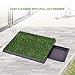 Giantex Dog Puppy Pet Potty Pad with Pull-Out Drawer, Home Training Toilet Pad Grass Surface, Portable Dog Mat Turf Patch Bathroom Indoor Outdoor (25
