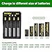 4-Slots Intelligent Universal Battery Charger for 3.7V IMR Li-ion 10440 14500 14650 16340 17670 18500 18650 18700 22650 20700 21700 22700 25500 26650 26700 Batteries