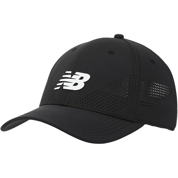New Balance Adult Unisex Black 6 Panel Structured Stretch
