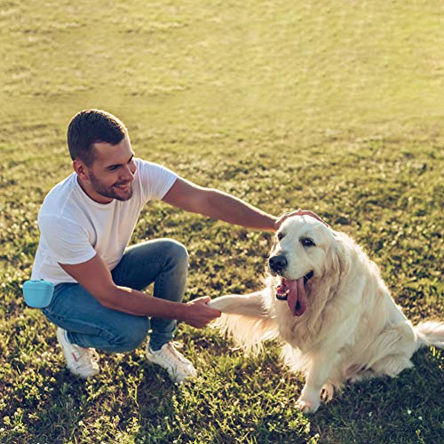 AUDWUD- Silicone Dog Treat Pouch - Clip on Portable Training Container - Convenient Magnetic Buckle Closing and Waist Clip - 100% FDA Certified Food Grade Silicone & BPA Free - Thumbnail 5
