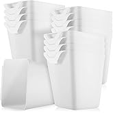 Tessco for you 8 Pack Hanging Cup Holders Multipurpose Utility Rolling Cart Accessories Craft Supplies Hanging Storage Basket Pencil Holder Makeup Container for Home Office Space Saving