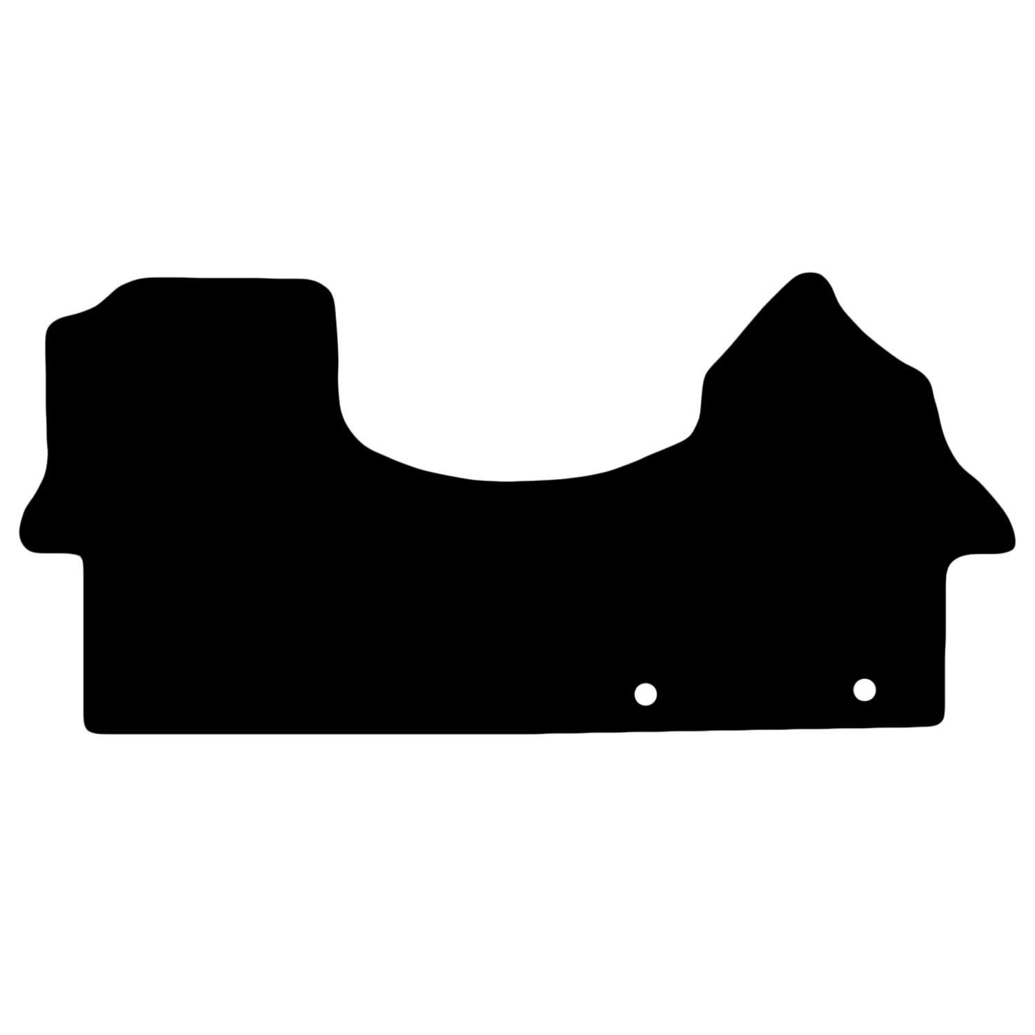 Carsio Carpet Car Mats For Mercedes Benz Sprinter 2018+ 1 Piece Set Tailored Fit Floor Mat Complete Accessory Black Custom Fitted - All Weather, Anti-Slip Backing & Black Trim