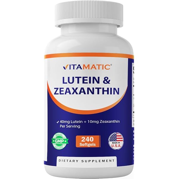 Amazon.com: Lutein 40mg + Zeaxanthin 1,600mcg, 360 Softgels