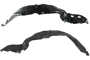 Titanium Plus Autoparts 2003-2007 Compatible With HONDA Accord Front Left & Right Side splash guard splash shield fender liner Liner Apron