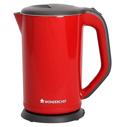 Wonderchef Luxe 63152567 1.7-Liters Electric Kettle (Red)