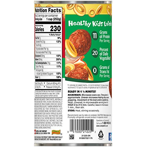 1 Campbells+SpaghettiOs+Canned+Pasta+Meatballs