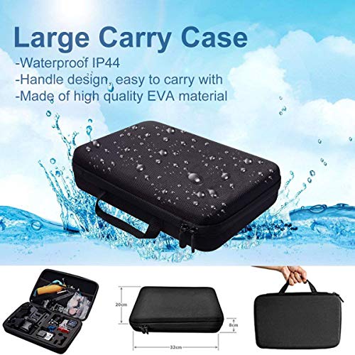 Action Camera Accessories Kit for Gopro Hero 8 7 6 5 4 3 Hero Session 5 Black SJ4000 5000 6000 Xiaomi Yi DJI AKASO Campark with Case