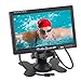 Tontec 7 Inch High Resolution 1024 * 600 TFT LCD Screen Display Monitor for Raspberry Pi 2B B B+ with HDMI VGA Input, DVD VCR Car Rearview Headrest Monitor with Remote HDMI Cable