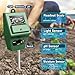 Pancellent 12 in 1 Soil Ph Meter (3-in-1 Moisture Sensor/Sunlight/pH,9pcs Bonsai Tools) Include Pruner, Fold Scissors, Mini Rake, Bud & Leaf Trimmer Set by