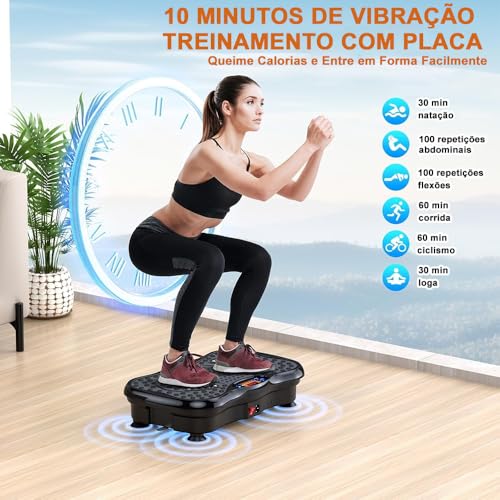 110-220V Plataforma Vibratória, Plataforma Vibracional, Equipamentos Esportivos, Vibration Plate Exercise Machine, Máquina de Exercício de Placa Vibratória, Vem com Controle Remoto, Home Gyms Workout