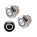 DMWD 2pcs 12mm Super Mini Metal Waterproof