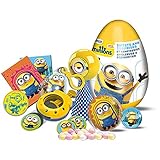 3 Minions Surprise Eggs with Toy Candy and Sticker