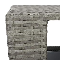 Safavieh Outdoor Collection Mazeli Grey Wicker