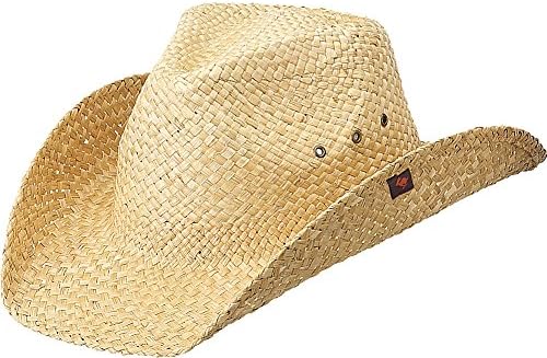 Peter Grimm Natural Straw Maverick Drifter Cowboy Hat