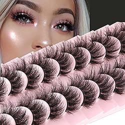 False Eyelashes Dramatic Fluffy Faux Mink Lashes