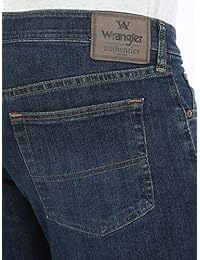 Wrangler Authentics pantalón vaquero de cintura flexible para hombre, grande y alto, ajuste relajado