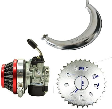 High Performance Racing Kit 2 Stroke Racing Carburetor Carby + 32T Teeth Sprocket For 49/66/80CC Motorised Motorized Bicycle Bike Engine Kit