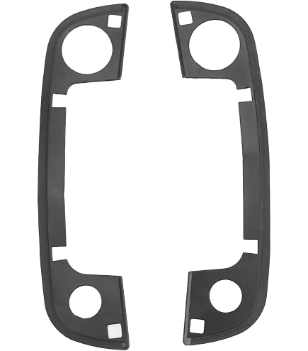 Front Left Exterior Door Handle Cover & Gasket For BMW E36 3 Series & E34 5 Series - Black, OEM Fit