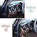 YUECHI for Alfa Romeo Stelvio 2017-2018 Carbon Fiber Style ABS Side Air Conditioning Vent Outlet Cover Trim