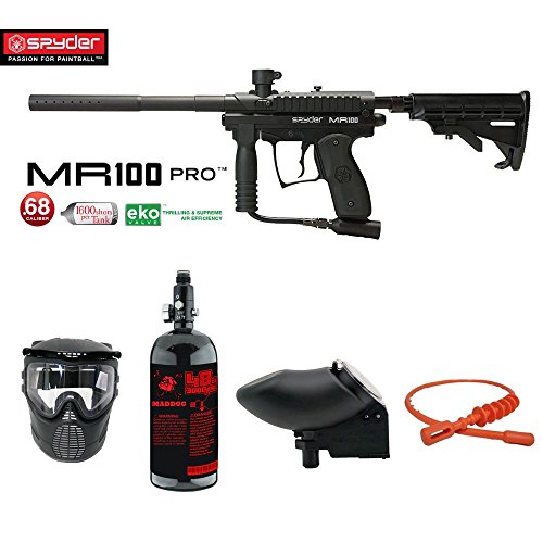 Spyder MR100 Pro 1 Star Nitro Paintball Gun Package - Black