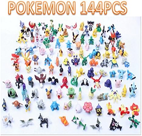 Pokemon Pikachu Monster Mini Plastic Figure (144 Piece) With Pikachu Guarantee