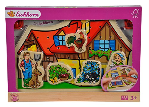 Eichhorn 100005473 - Fädelspiel, bunt